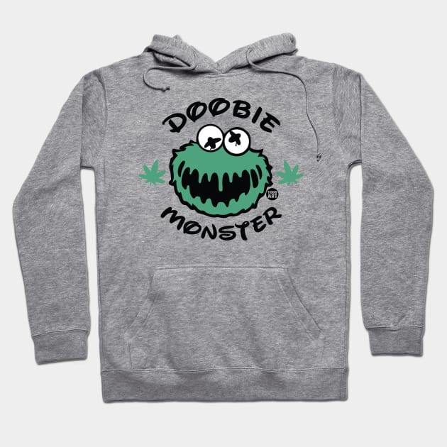 doobie monster Hoodie by toddgoldmanart